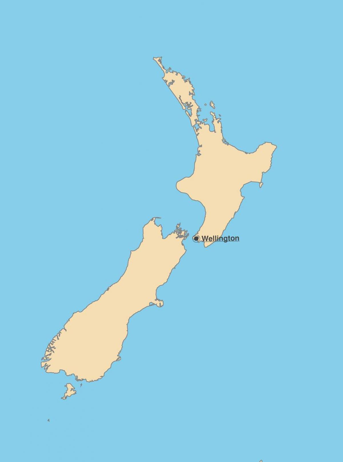 Mapa de la capital de Nueva Zelanda