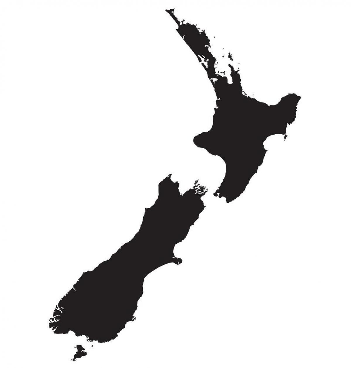 Mapa vectorial de Nueva Zelanda